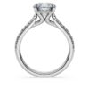 Eternity-solitaire-ring med laboratoriefremstillede diamanter, 2,2 ct i alt, rund form, 14K hvidguld Eternity-solitaire-ring med laboratoriefremstillede diamanter, 2,2 ct i alt, rund form, 14K hvidguld