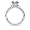 Eternity solitaire-ring med laboratoriefremstillede diamanter, 2,25 ct i alt, rund form, 14K hvidguld Eternity solitaire-ring med laboratoriefremstillede diamanter, 2,25 ct i alt, rund form, 14K hvidguld