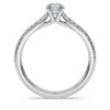Eternity-solitaire-ring med laboratoriefremstillede diamanter på 0,7 ct i alt, rund form, 14K hvidguld Eternity-solitaire-ring med laboratoriefremstillede diamanter på 0,7 ct i alt, rund form, 14K hvidguld