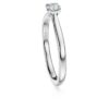 Eternity-solitaire-ring med laboratoriefremstillede diamanter på i alt 0,25 ct, rund form, sterlingsølv Eternity-solitaire-ring med laboratoriefremstillede diamanter på i alt 0,25 ct, rund form, sterlingsølv