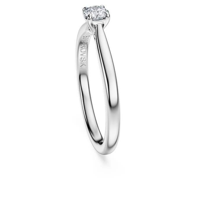 Eternity-solitaire-ring med laboratoriefremstillede diamanter på i alt 0,25 ct, rund form, sterlingsølv Eternity-solitaire-ring med laboratoriefremstillede diamanter på i alt 0,25 ct, rund form, sterlingsølv
