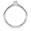 Eternity-solitaire-ring med laboratoriefremstillede diamanter på i alt 0,25 ct, rund form, sterlingsølv Eternity-solitaire-ring med laboratoriefremstillede diamanter på i alt 0,25 ct, rund form, sterlingsølv