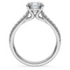 Eternity-solitaire-ring med laboratoriefremstillede diamanter på i alt 1,7 ct, rund form, 14K hvidguld Eternity-solitaire-ring med laboratoriefremstillede diamanter på i alt 1,7 ct, rund form, 14K hvidguld