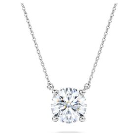 Eternity Solitaire-vedhæng med laboratoriedyrkede diamanter, 2 ct i alt, rund form, 14K hvidguld Eternity Solitaire-vedhæng med laboratoriedyrkede diamanter, 2 ct i alt, rund form, 14K hvidguld
