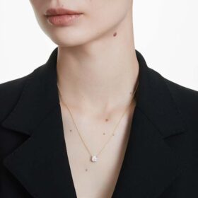 Eternity Solitaire-vedhæng med laboratoriefremstillede diamanter, 1 ct i alt, rund form, 14K gult guld Eternity Solitaire-vedhæng med laboratoriefremstillede diamanter, 1 ct i alt, rund form, 14K gult guld
