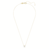 Eternity Solitaire-vedhæng med laboratoriefremstillede diamanter, 1 ct i alt, rund form, 14K gult guld