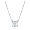 Eternity Solitaire-vedhæng med laboratoriefremstillede diamanter, 1 ct i alt, rund form, 14K hvidguld Eternity Solitaire-vedhæng med laboratoriefremstillede diamanter, 1 ct i alt, rund form, 14K hvidguld