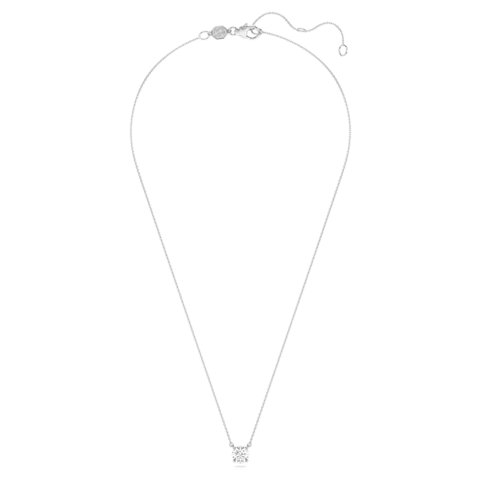 Eternity Solitaire-vedhæng med laboratoriefremstillede diamanter, 1 ct i alt, rund form, 14K hvidguld Eternity Solitaire-vedhæng med laboratoriefremstillede diamanter, 1 ct i alt, rund form, 14K hvidguld