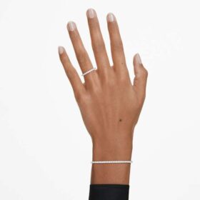 Eternity Tennis-armbånd med laboratoriefremstillede diamanter, 3 ct i alt, runde, 14K hvidguld Eternity Tennis-armbånd med laboratoriefremstillede diamanter, 3 ct i alt, runde, 14K hvidguld