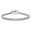 Eternity Tennis-armbånd med laboratoriefremstillede diamanter, 3 ct i alt, runde, 14K hvidguld