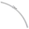 Eternity Tennis-halskæde med laboratoriedyrkede diamanter, 7 ct i alt, rund form, 14K hvidguld
