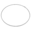 Eternity Tennis-halskæde med laboratoriedyrkede diamanter, 7 ct i alt, rund form, 14K hvidguld