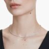 Eternity Tennis-halskæde med laboratoriefremstillede diamanter, 3 ct i alt, rund form, 14K hvidguld Eternity Tennis-halskæde med laboratoriefremstillede diamanter, 3 ct i alt, rund form, 14K hvidguld