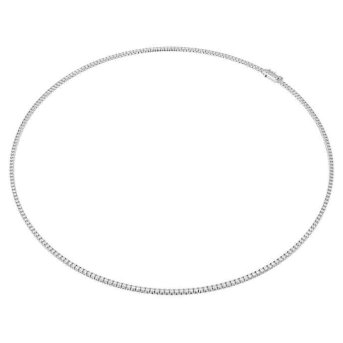 Eternity Tennis-halskæde med laboratoriefremstillede diamanter, 3 ct i alt, rund form, 14K hvidguld Eternity Tennis-halskæde med laboratoriefremstillede diamanter, 3 ct i alt, rund form, 14K hvidguld