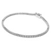 Eternity-tennisarmbånd med laboratoriefremstillede diamanter, 1,5 ct i alt, rund form, 14K hvidguld Eternity-tennisarmbånd med laboratoriefremstillede diamanter, 1,5 ct i alt, rund form, 14K hvidguld