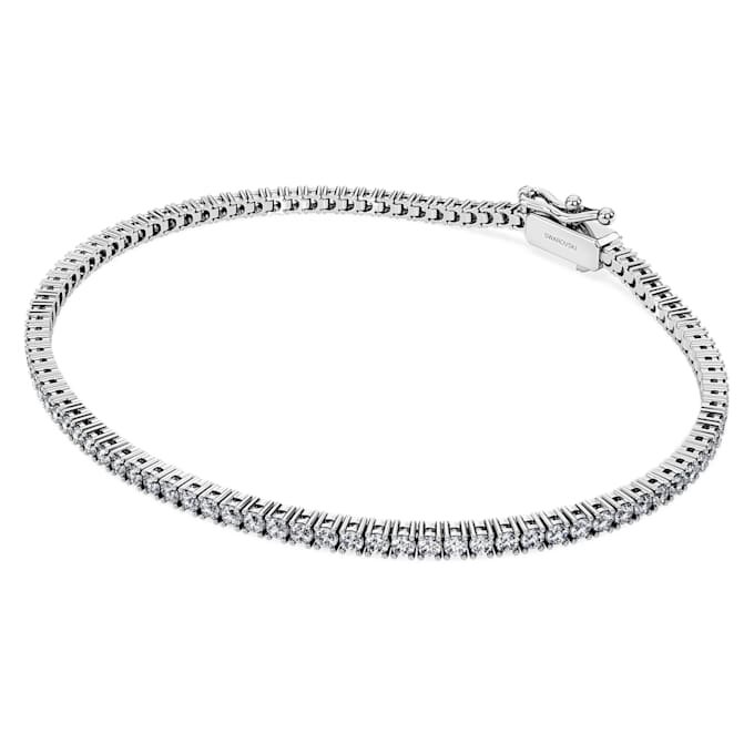 Eternity-tennisarmbånd med laboratoriefremstillede diamanter, 1,5 ct i alt, rund form, 14K hvidguld Eternity-tennisarmbånd med laboratoriefremstillede diamanter, 1,5 ct i alt, rund form, 14K hvidguld
