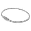 Eternity-tennisarmbånd med laboratoriefremstillede diamanter, 1,5 ct i alt, rund form, 14K hvidguld Eternity-tennisarmbånd med laboratoriefremstillede diamanter, 1,5 ct i alt, rund form, 14K hvidguld