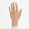 Eternity V-ring med laboratoriefremstillede diamanter, 0,25 ct i alt, runde, 14K hvidguld