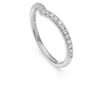 Eternity V-ring med laboratoriefremstillede diamanter, 0,25 ct i alt, runde, 14K hvidguld