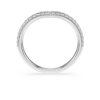 Eternity V-ring med laboratoriefremstillede diamanter, 0,25 ct i alt, runde, 14K hvidguld
