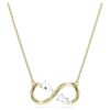 Eternity-vedhæng med laboratoriefremstillede diamanter, 0,35 ct i alt, blandede former, 14K gult guld