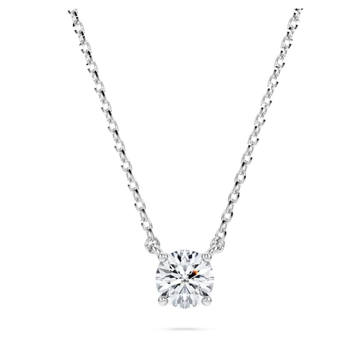 Eternity-vedhæng med laboratoriefremstillede diamanter, 0,5 ct i alt, runde, sterlingsølv Eternity-vedhæng med laboratoriefremstillede diamanter, 0,5 ct i alt, runde, sterlingsølv