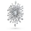 Galaxy-broche med laboratoriefremstillede diamanter, 15,71 ct i alt, blandede former, 18K hvidguld Galaxy-broche med laboratoriefremstillede diamanter, 15,71 ct i alt, blandede former, 18K hvidguld