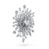 Galaxy-broche med laboratoriefremstillede diamanter, 15,71 ct i alt, blandede former, 18K hvidguld Galaxy-broche med laboratoriefremstillede diamanter, 15,71 ct i alt, blandede former, 18K hvidguld