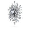Galaxy-broche med laboratoriefremstillede diamanter, 15,71 ct i alt, blandede former, 18K hvidguld Galaxy-broche med laboratoriefremstillede diamanter, 15,71 ct i alt, blandede former, 18K hvidguld