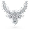 Galaxy-halskæde med laboratoriefremstillede diamanter, 156,62 ct i alt, blandede former, 18K hvidguld