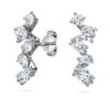 Galaxy-øremanchetter med laboratoriefremstillede diamanter, 1,25 ct i alt, blandede former, 14K hvidguld Galaxy-øremanchetter med laboratoriefremstillede diamanter, 1,25 ct i alt, blandede former, 14K hvidguld