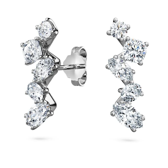 Galaxy-øremanchetter med laboratoriefremstillede diamanter, 1,25 ct i alt, blandede former, 14K hvidguld Galaxy-øremanchetter med laboratoriefremstillede diamanter, 1,25 ct i alt, blandede former, 14K hvidguld