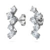 Galaxy-øremanchetter med laboratoriefremstillede diamanter, 1,25 ct i alt, blandede former, 14K hvidguld Galaxy-øremanchetter med laboratoriefremstillede diamanter, 1,25 ct i alt, blandede former, 14K hvidguld