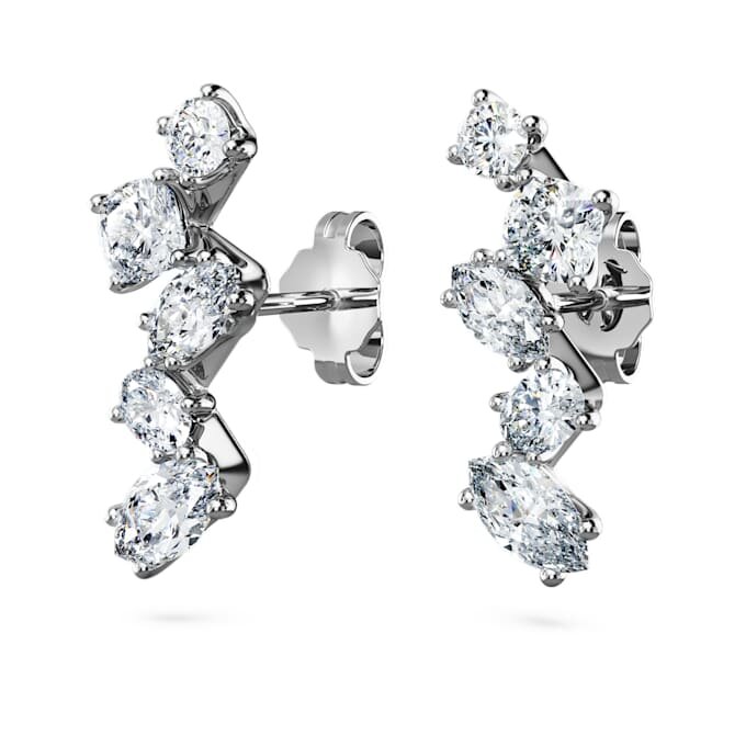 Galaxy-øremanchetter med laboratoriefremstillede diamanter, 1,25 ct i alt, blandede former, 14K hvidguld Galaxy-øremanchetter med laboratoriefremstillede diamanter, 1,25 ct i alt, blandede former, 14K hvidguld