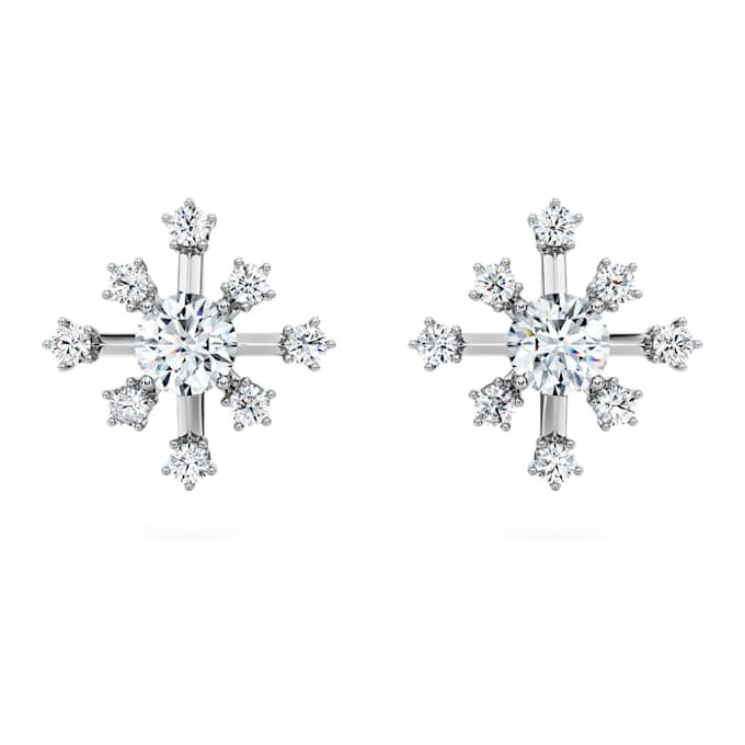 Galaxy-øreringe med laboratoriedyrkede diamanter, 0,5 ct i alt, runde, 14K hvidguld Galaxy-øreringe med laboratoriedyrkede diamanter, 0,5 ct i alt, runde, 14K hvidguld
