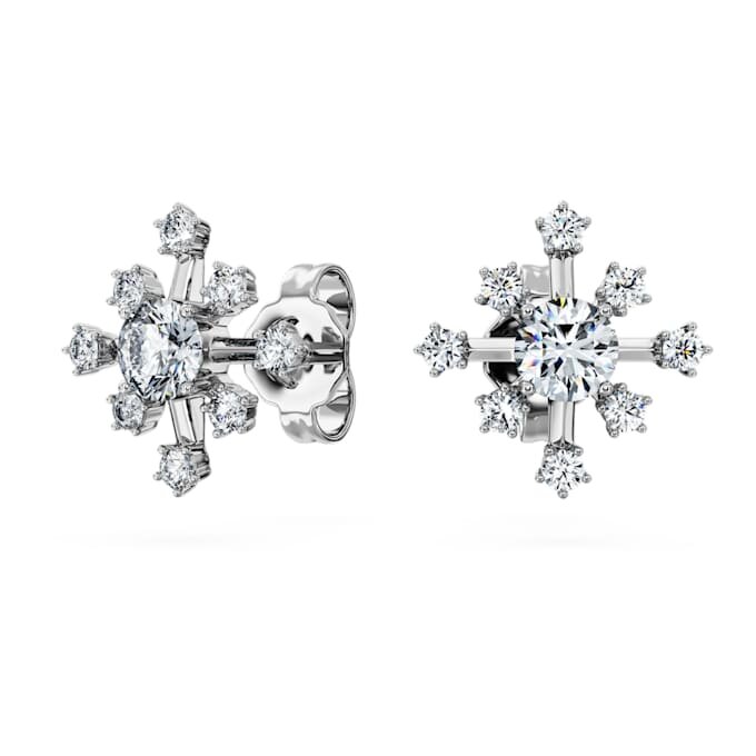 Galaxy-øreringe med laboratoriedyrkede diamanter, 0,5 ct i alt, runde, 14K hvidguld Galaxy-øreringe med laboratoriedyrkede diamanter, 0,5 ct i alt, runde, 14K hvidguld