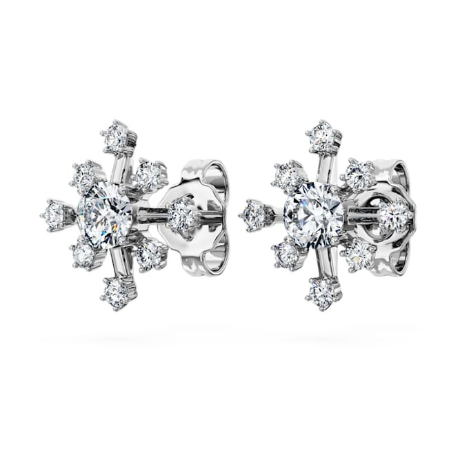 Galaxy-øreringe med laboratoriedyrkede diamanter, 0,5 ct i alt, runde, 14K hvidguld Galaxy-øreringe med laboratoriedyrkede diamanter, 0,5 ct i alt, runde, 14K hvidguld