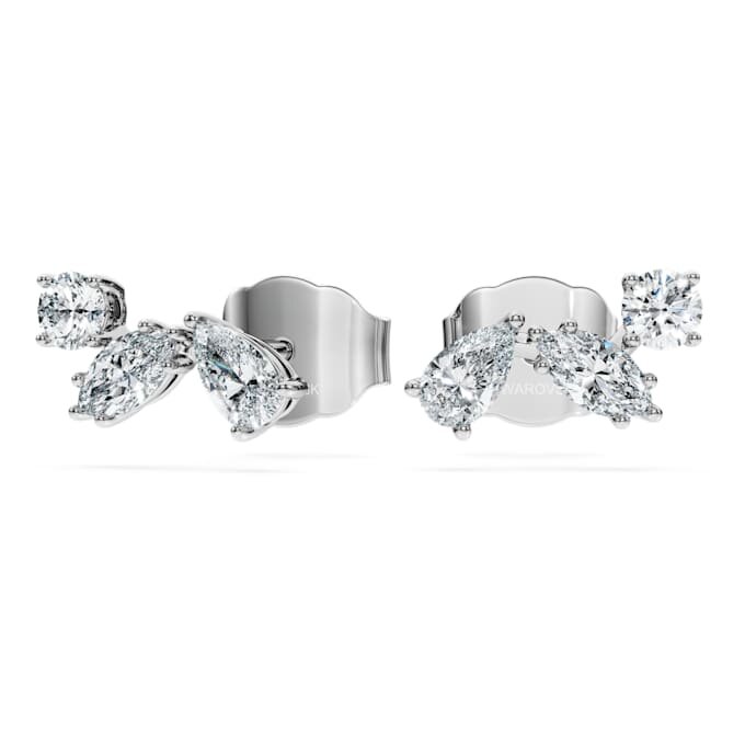 Galaxy-øreringe med laboratoriefremstillede diamanter, 0,5 ct i alt, blandede former, sterlingsølv Galaxy-øreringe med laboratoriefremstillede diamanter, 0,5 ct i alt, blandede former, sterlingsølv
