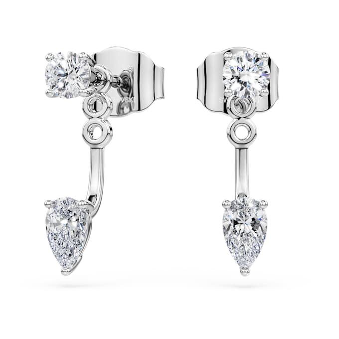 Galaxy øreringe med laboratoriefremstillede diamanter, 0,82 ct i alt, blandede former, sterlingsølv Galaxy øreringe med laboratoriefremstillede diamanter, 0,82 ct i alt, blandede former, sterlingsølv