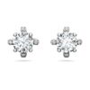 Galaxy-øreringe med laboratoriefremstillede diamanter, 2,1 ct i alt, rund form, 14K hvidguld Galaxy-øreringe med laboratoriefremstillede diamanter, 2,1 ct i alt, rund form, 14K hvidguld