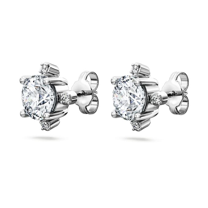 Galaxy-øreringe med laboratoriefremstillede diamanter, 2,1 ct i alt, rund form, 14K hvidguld Galaxy-øreringe med laboratoriefremstillede diamanter, 2,1 ct i alt, rund form, 14K hvidguld