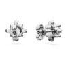 Galaxy-øreringe med laboratoriefremstillede diamanter, 2,1 ct i alt, rund form, 14K hvidguld Galaxy-øreringe med laboratoriefremstillede diamanter, 2,1 ct i alt, rund form, 14K hvidguld