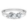Galaxy-ring med laboratoriefremstillede diamanter, 0,43 ct i alt, blandede former, sterlingsølv Galaxy-ring med laboratoriefremstillede diamanter, 0,43 ct i alt, blandede former, sterlingsølv