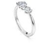 Galaxy-ring med laboratoriefremstillede diamanter, 0,43 ct i alt, blandede former, sterlingsølv Galaxy-ring med laboratoriefremstillede diamanter, 0,43 ct i alt, blandede former, sterlingsølv