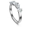 Galaxy Ring med laboratoriefremstillede diamanter, 1 ct i alt, blandede former, 14K hvidguld Galaxy Ring med laboratoriefremstillede diamanter, 1 ct i alt, blandede former, 14K hvidguld