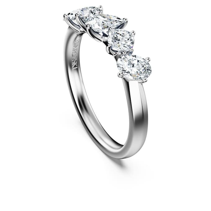 Galaxy Ring med laboratoriefremstillede diamanter, 1 ct i alt, blandede former, 14K hvidguld Galaxy Ring med laboratoriefremstillede diamanter, 1 ct i alt, blandede former, 14K hvidguld