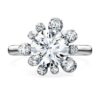 Galaxy-ring med laboratoriefremstillede diamanter, 2 ct i alt, rund form, 14K hvidguld Galaxy-ring med laboratoriefremstillede diamanter, 2 ct i alt, rund form, 14K hvidguld