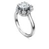 Galaxy-ring med laboratoriefremstillede diamanter, 2 ct i alt, rund form, 14K hvidguld Galaxy-ring med laboratoriefremstillede diamanter, 2 ct i alt, rund form, 14K hvidguld