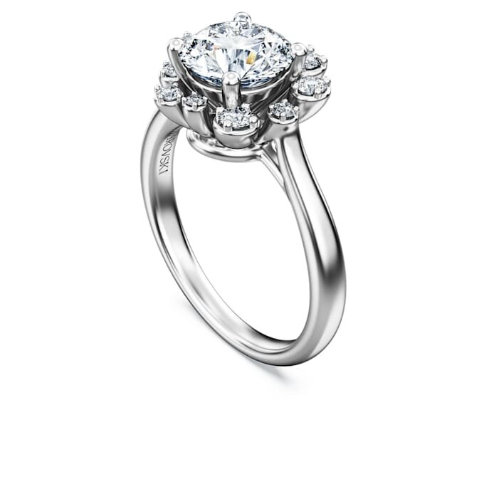 Galaxy-ring med laboratoriefremstillede diamanter, 2 ct i alt, rund form, 14K hvidguld Galaxy-ring med laboratoriefremstillede diamanter, 2 ct i alt, rund form, 14K hvidguld