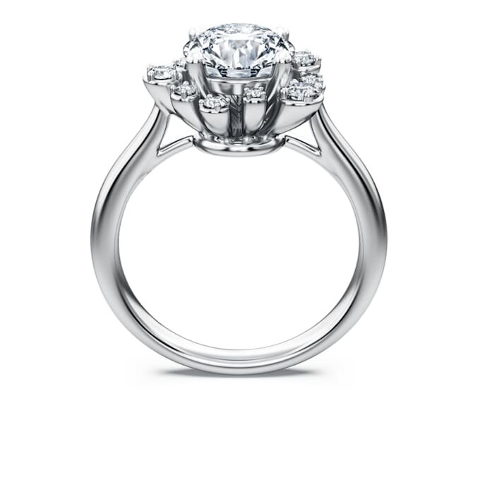 Galaxy-ring med laboratoriefremstillede diamanter, 2 ct i alt, rund form, 14K hvidguld Galaxy-ring med laboratoriefremstillede diamanter, 2 ct i alt, rund form, 14K hvidguld